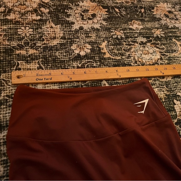 Gymshark Red Brown Activewear Leggings - Picture 5 of 8